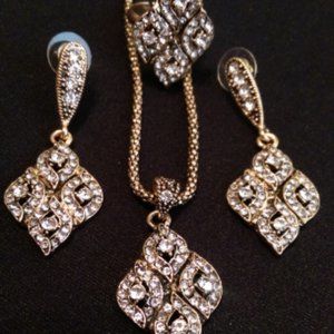 Turkish Diamond Jewelry 2Sets